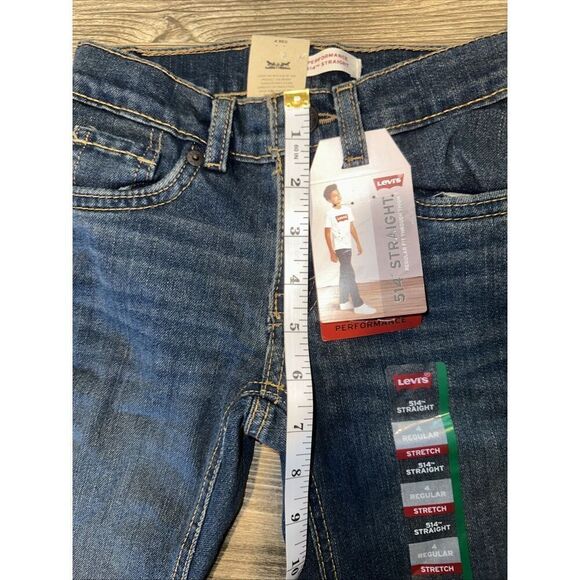Levi's Boys' 514 Straight Fit Performance Jeans - Medium Wash Size 4. NWT. Z - Picture 8 of 10